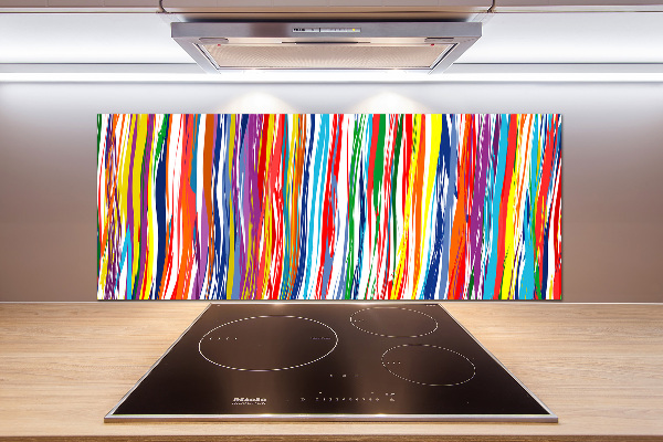 Achterwand keuken Kleurrijke strepen