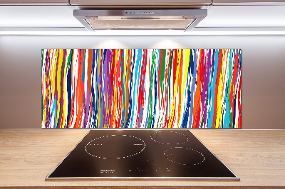 Achterwand keuken Kleurrijke strepen