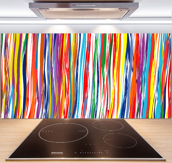 Achterwand keuken Kleurrijke strepen
