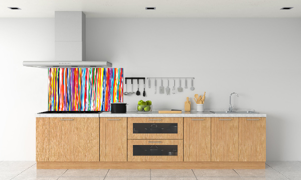 Achterwand keuken Kleurrijke strepen