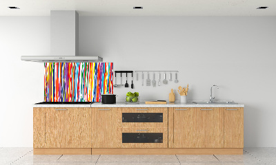 Achterwand keuken Kleurrijke strepen