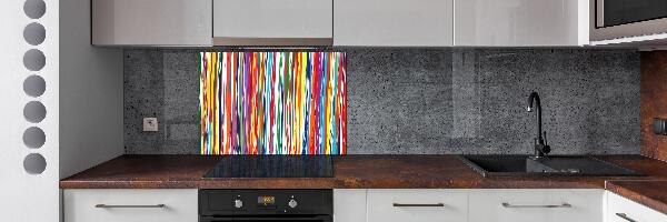 Achterwand keuken Kleurrijke strepen