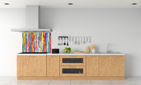 Achterwand keuken Kleurrijke strepen