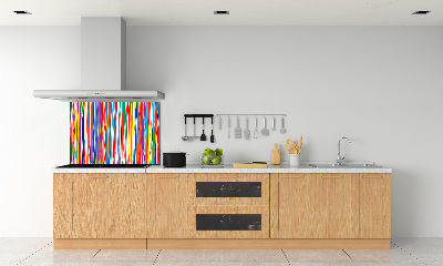 Achterwand keuken Kleurrijke strepen