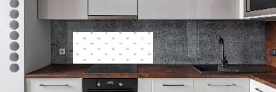 Achterwand keuken Stippen en hartjes