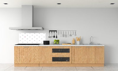 Achterwand keuken Stippen en hartjes