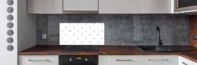 Achterwand keuken Stippen en hartjes