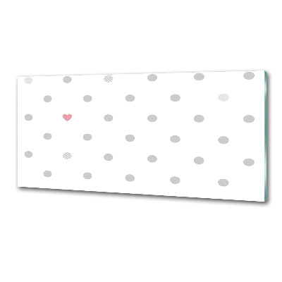 Achterwand keuken Stippen en hartjes