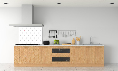 Achterwand keuken Stippen en hartjes