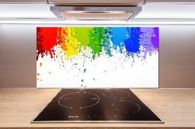 Spatplaat keuken Regenboogvlekken