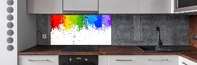 Spatplaat keuken Regenboogvlekken