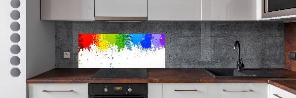 Spatplaat keuken Regenboogvlekken
