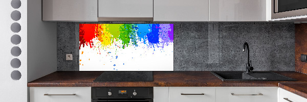 Spatplaat keuken Regenboogvlekken