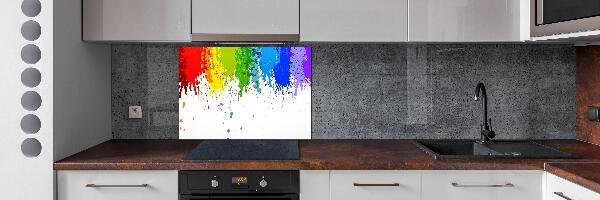 Spatplaat keuken Regenboogvlekken
