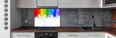 Spatplaat keuken Regenboogvlekken