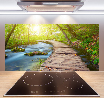 Keuken achterwand Pad in het bos