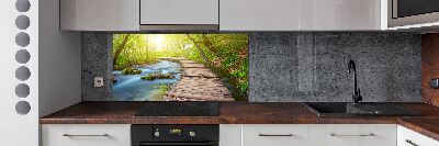 Keuken achterwand Pad in het bos