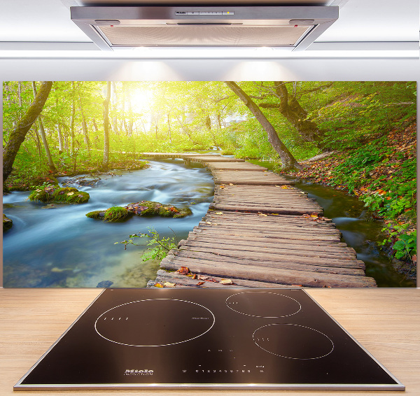 Panel do kuchni Ścieżka w lesie