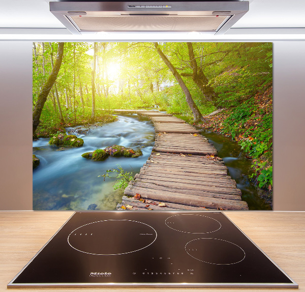 Keuken achterwand Pad in het bos
