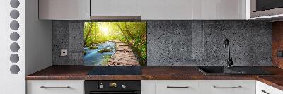Keuken achterwand Pad in het bos