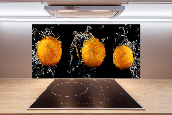 Spatplaat keuken Sinaasappels en water