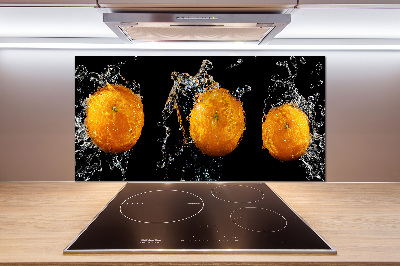 Spatplaat keuken Sinaasappels en water