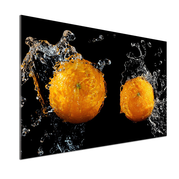 Spatplaat keuken Sinaasappels en water