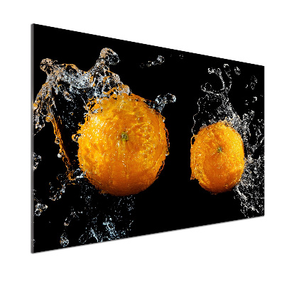 Spatplaat keuken Sinaasappels en water