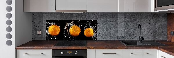 Spatplaat keuken Sinaasappels en water