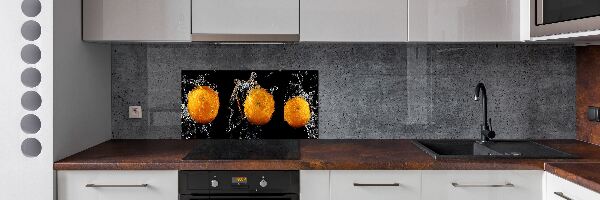 Spatplaat keuken Sinaasappels en water
