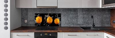 Spatplaat keuken Sinaasappels en water