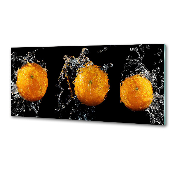 Spatplaat keuken Sinaasappels en water