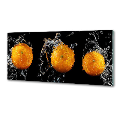 Spatplaat keuken Sinaasappels en water