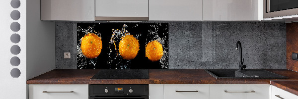 Spatplaat keuken Sinaasappels en water