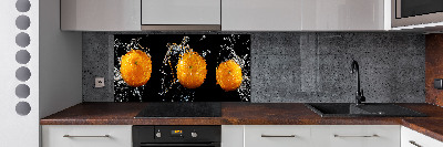 Spatplaat keuken Sinaasappels en water