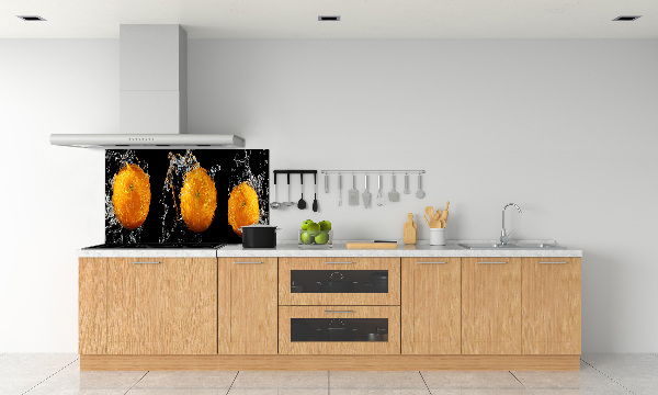 Spatplaat keuken Sinaasappels en water