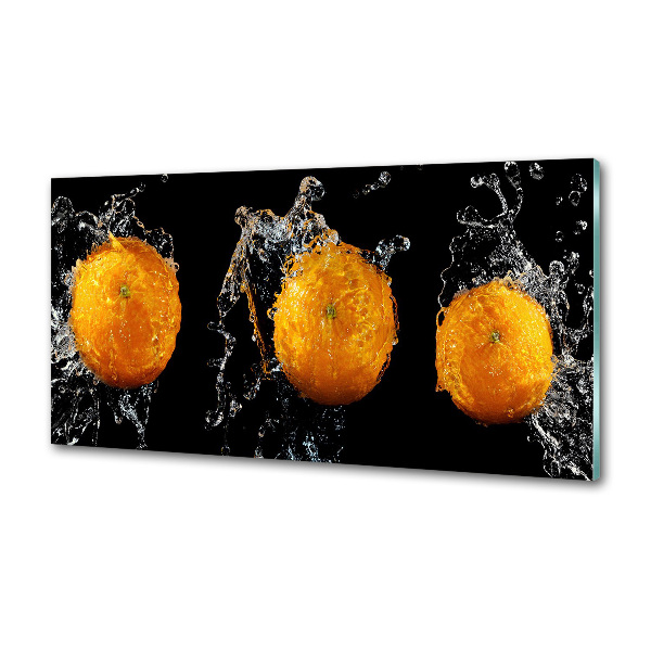 Spatplaat keuken Sinaasappels en water