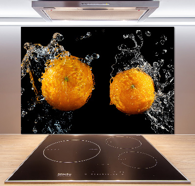 Spatplaat keuken Sinaasappels en water