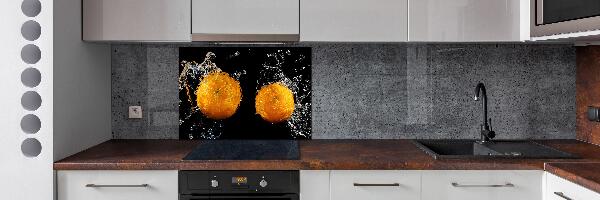 Spatplaat keuken Sinaasappels en water