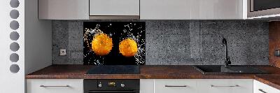 Spatplaat keuken Sinaasappels en water