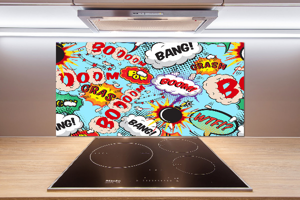 Spatscherm keuken strips