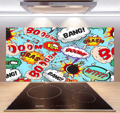 Spatscherm keuken strips