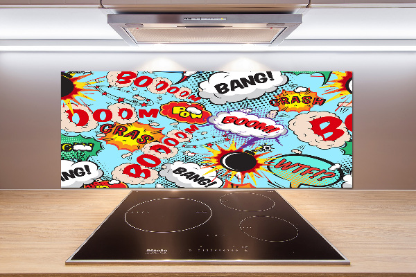 Spatscherm keuken strips