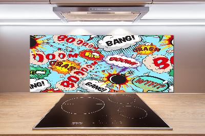 Spatscherm keuken strips