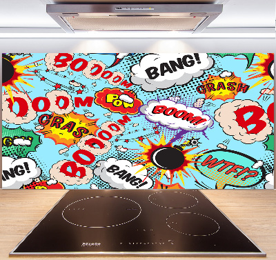 Spatscherm keuken strips