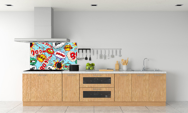 Spatscherm keuken strips
