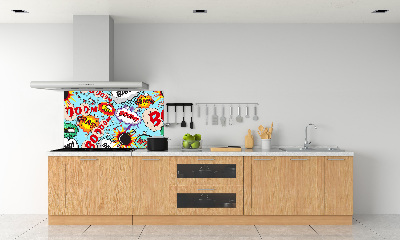 Spatscherm keuken strips