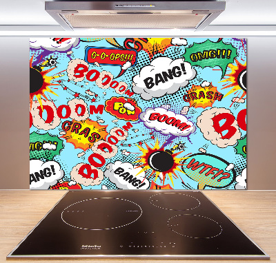 Spatscherm keuken strips
