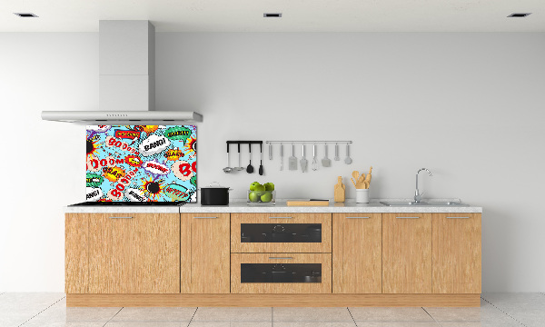 Spatscherm keuken strips