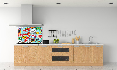 Spatscherm keuken strips